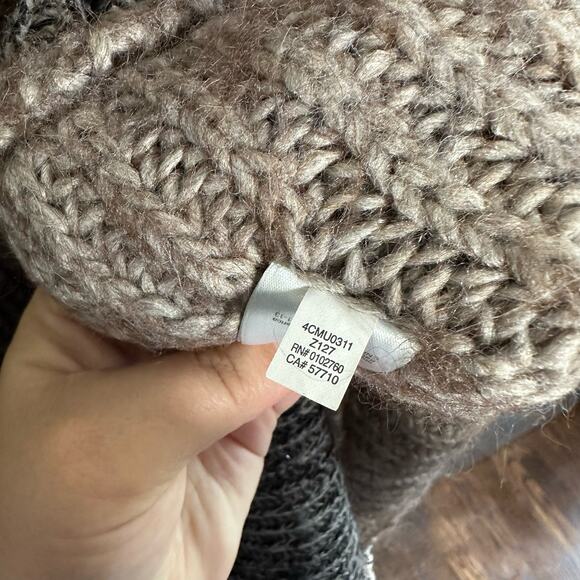 Kate Spade Saturday Wool Alpaca Brown Sleeveless Sweater Turtleneck Size Large - Picture 8 of 12